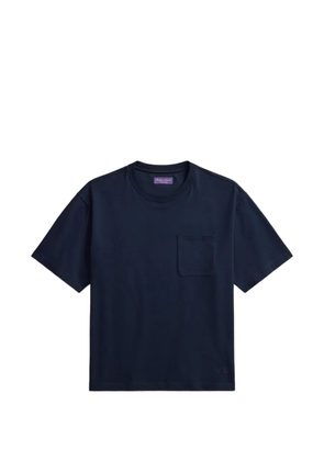 Ralph Lauren Purple Label embroidered pocket T-shirt - Blue