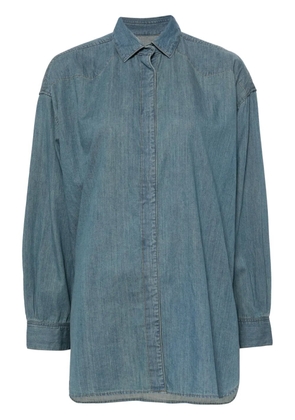 Tu es mon Tresor The Turquoise oversized denim shirt - Blue
