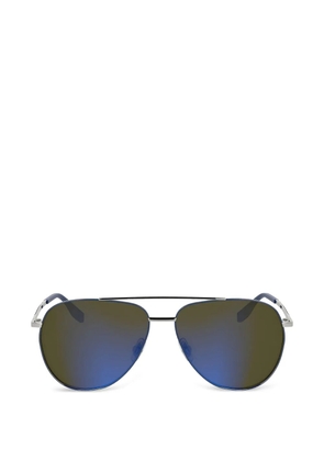 Karl Lagerfeld double-bridge pilot-frame sunglasses - Silver