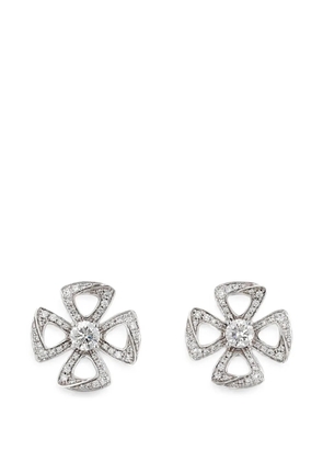 Bvlgari Pre-Owned 2020s Fiorever diamond earrings - Silver