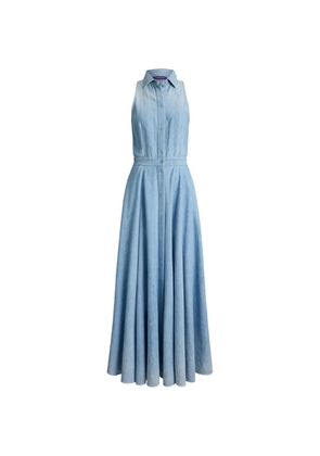 Ralph Lauren Collection Peyten halterneck maxi dress - Blue