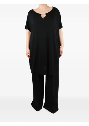 Diane Von Furstenberg Vintage short-sleeve cut-out detail mini dress - Black