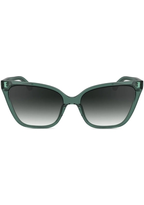 Calvin Klein rectangle-frame sunglasses - Green