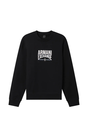 Armani Exchange logo-print sweatshirt - Blue