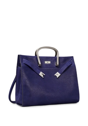 Tory Burch small Lee Radziwill suede tote bag - Purple