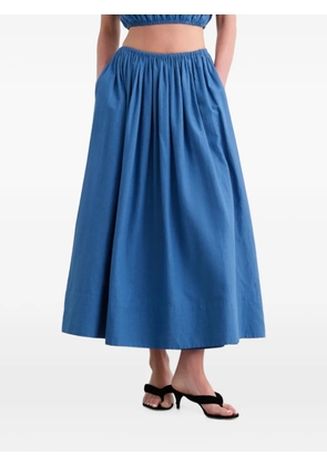 Toccin Imogen gathered midi skirt - Blue