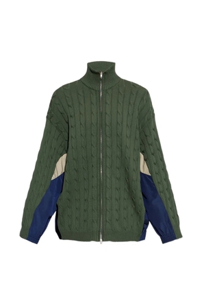 Balenciaga Hybrid cardigan - Green