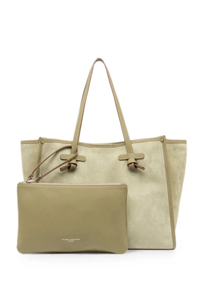 GIANNI CHIARINI Marcella tie-detail shoulder bag - Green
