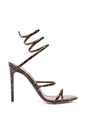 René Caovilla Cleo tortoiseshell-effect sandals - Brown