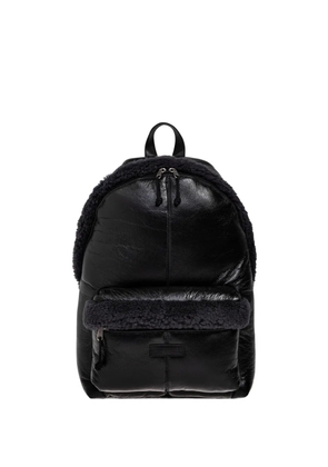 Balenciaga Explorer shearling-trim leather backpack - Black