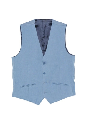 Karl Lagerfeld button-up sleeveless waistcoat - Blue