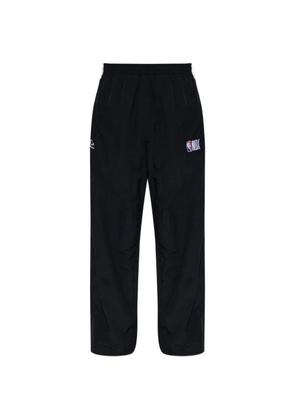 Balenciaga x NBA logo-patch track pants - Black