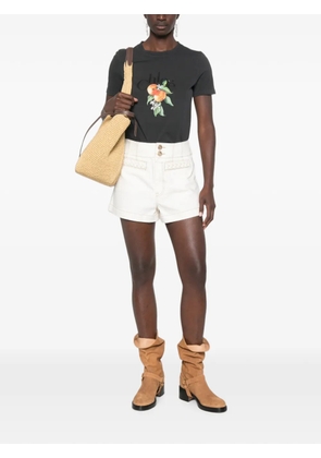 Chloé logo-print fruit-print T-shirt - Black