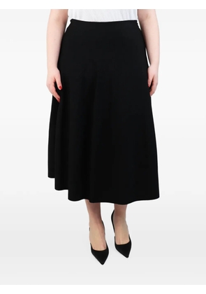 The Row Pre-Owned pleated midi skirt - Black