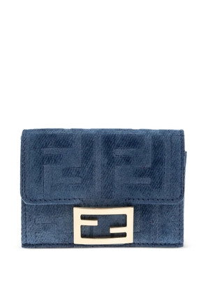 FENDI FF logo-plaque wallet - Blue