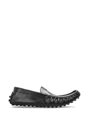 Balenciaga Portofino ruched-leather loafers - Black
