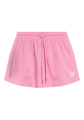Balenciaga drawstring logo skirt - Pink