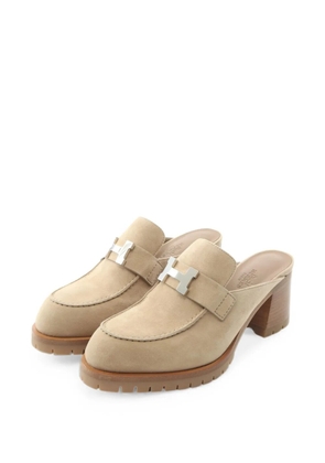 Hermès Pre-Owned 2010s Flor Mule sandals - Neutrals