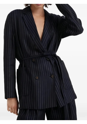 Brunello Cucinelli pinstripe blazer - Blue