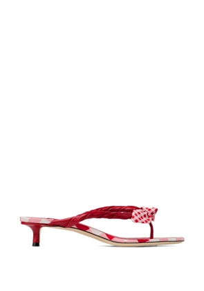 Jimmy Choo Liss 35 bow braided mules - Red