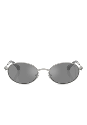 Swarovski Eyewear crystal-embellished round-frame sunglasses - Grey