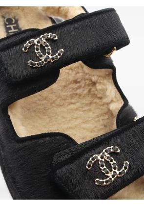 CHANEL Pre-Owned 1986-1988 19 Dizeneuf sandals - Black