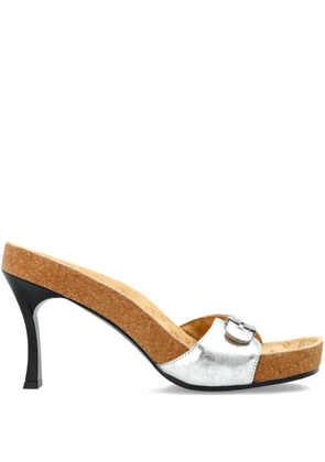 Balenciaga 115mm buckle-fastening cork pumps - Grey