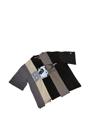Bottega Desires Ransom panelled-design graphic-print T-shirt - Black
