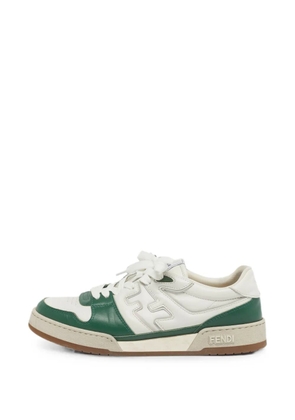 Fendi Pre-Owned Match lace-up low-top sneakers - White