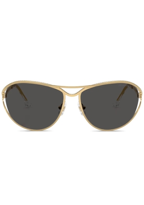 Swarovski Eyewear round-frame sunglasses - Gold