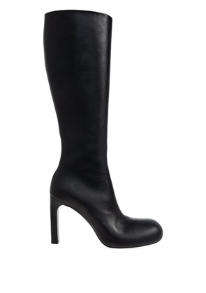 Balenciaga leather heeled boots - Black