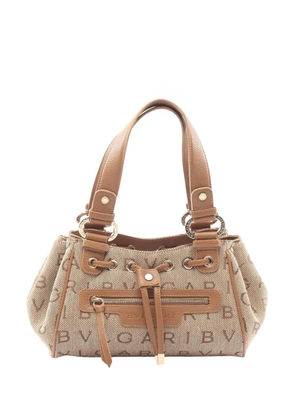 Bvlgari Pre-Owned 2010-2026 Canvas Logomania handbag - Neutrals