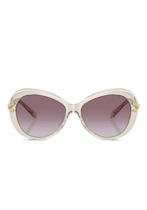 Swarovski Eyewear crystal-embellished sunglasses - Brown