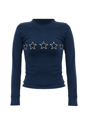 Balenciaga star-print T-shirt - Blue