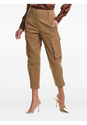 Brunello Cucinelli flap-pockets cropped trousers - Neutrals