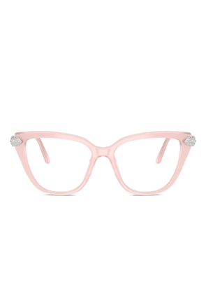 Swarovski Eyewear crystal-embellished cat-eye glasses - Pink