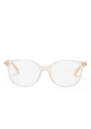 Swarovski Eyewear logo-engraved square-frame glasses - Neutrals