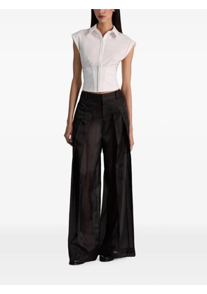 alice + olivia Kim paneled corset top - White
