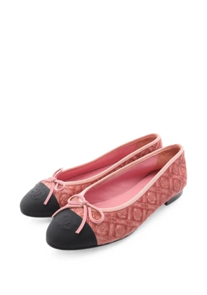 CHANEL Pre-Owned 1986-1988 CC mark ballet flats - Pink