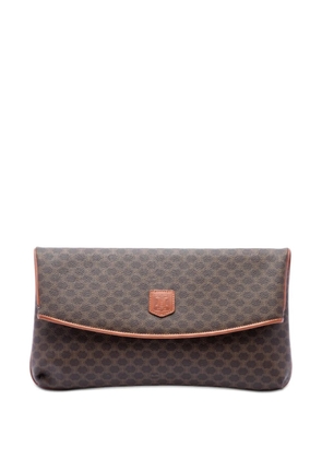 Celine Pre-Owned 2006 Macadam Coated Canvas clutch bag - Brown