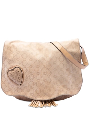 Gucci Pre-Owned 2016-2026 Guccissima Tribeca crossbody bag - Neutrals