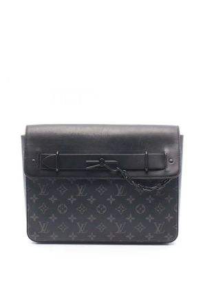 Louis Vuitton Pre-Owned 2020 Monogram Eclipse Pochette Steamer clutch bag - Black