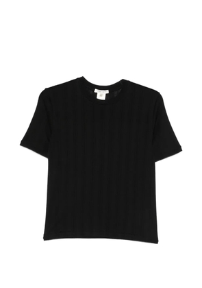 The Row Etina ribbed-knit top - Black