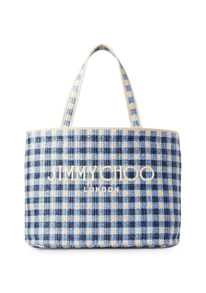 Jimmy Choo beach tote East-West bag - Blue