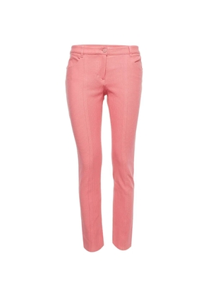 CHANEL Pre-Owned knit straight-leg trousers - Pink