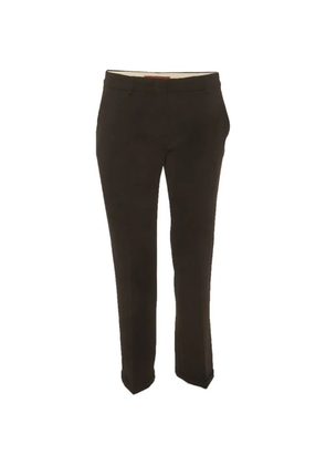 Max Mara gabardine slim-fit trousers - Black