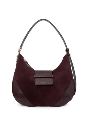 Jimmy Choo Bar Hobo suede shoulder bag - Brown