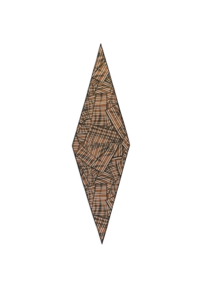 Zegna diamond-shaped scarf - Brown