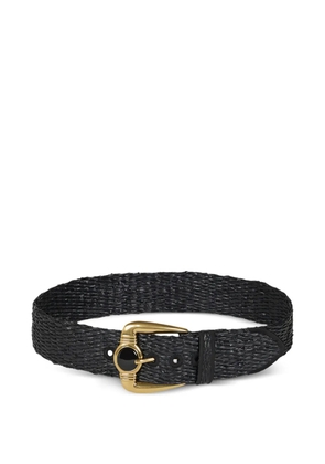 ETRO embellished-buckle woven belt - Black