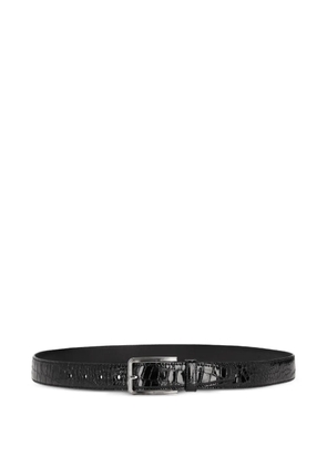 Prada croc-effect leather belt - Black